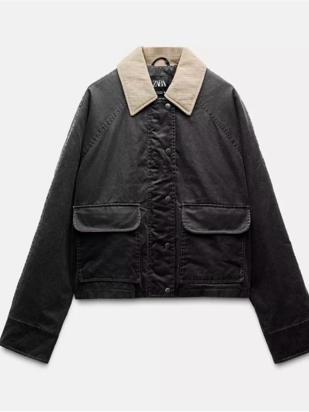 Zara Waxed Corduroy Jacket - Picture 2 of 5